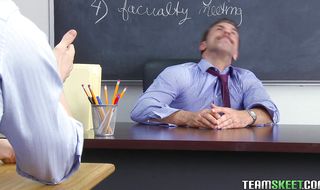 Divine teen latin hottie Nicole Ferrera with firm natural tits is eager to suck and ride stranger