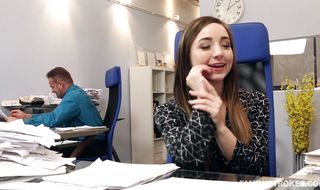 Playsome teenie kisses and later on fucks fuckmate