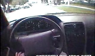 Striking dark-haired Kimberly takes on giant white long sword