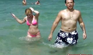 Heavenly Ariel got her giant round bum oiled up and then she got fucked from the back