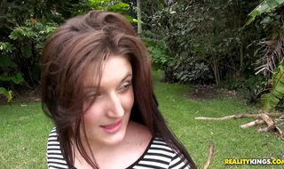 Magnificent young slut Aryah May is riding this love rocket like there's no tomorrow