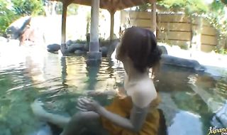 Gorgeous barely legal maiden Rina experiences a screaming big o while riding a hard love stick