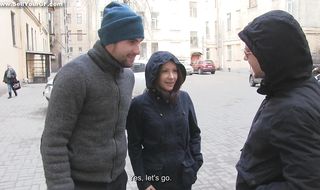 Dazzling barely legal gf Leana gets distracted by a swollen jock