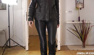 Glamor babe Lyen gives handjob and blowjob then fucks