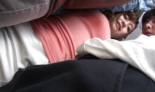 Appealing bombshell with large tits blows male and gets her delish pussy hammered hard